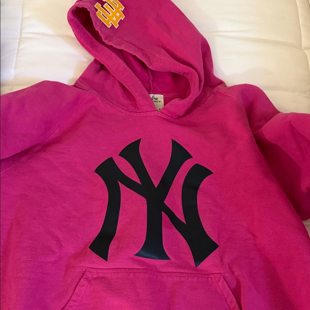 Eric Emmanuel Pink Yankees Hoodie